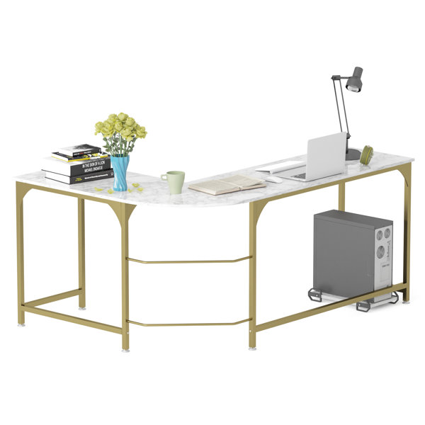 Mercer41 Herlinda Reversible LShape Desk & Reviews Wayfair